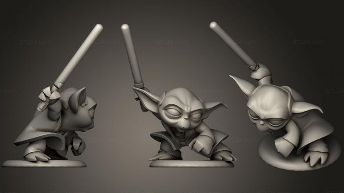 Miscellaneous figurines and statues (Master Yoda, STKR_0869) 3D models for cnc